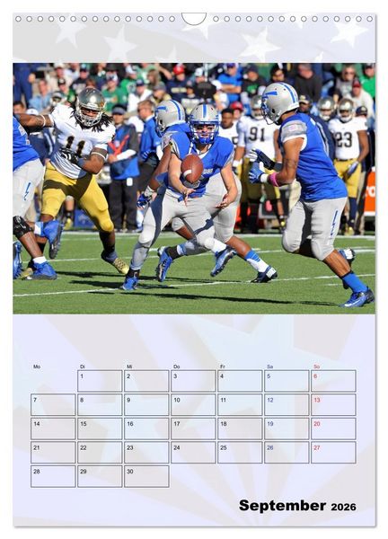 Produktbild: American Football - Kickoff (Wandkalender 2026 DIN A3 hoch), CALVENDO Monatskalender