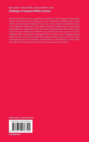 Produktbild: Challenges to European Welfare Systems