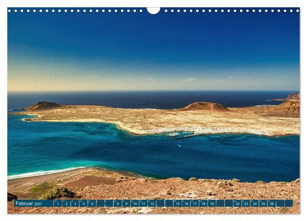 Produktbild: Idyllische Vulkaninsel Lanzarote (Wandkalender 2027 DIN A3 quer), CALVENDO Monatskalender