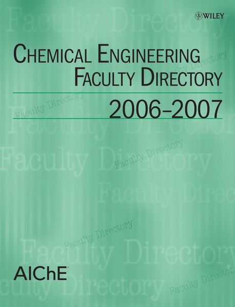 Produktbild: Chemical Engineering Faculty Directory