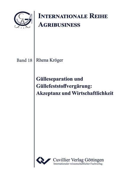 Produktbild: G&uuml;lleseparation und G&uuml;llefeststoffverg&auml;rung