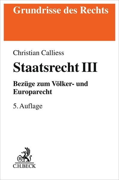 Produktbild: Staatsrecht III
