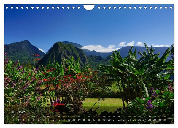 Produktbild: La Reunion - Traumhafte K&uuml;sten und Hochgebirge (Wandkalender 2027 DIN A4 quer), CALVENDO Monatskalender