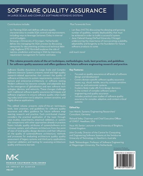 Produktbild: Ali, N: Software Quality Assurance