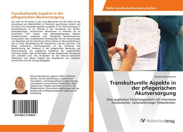 Transkulturelle Aspekte in der pflegerischen Akutversorgung, Taschenbuch von Renate Weinbrenner, AV Akademikerverlag, 9786202218009
