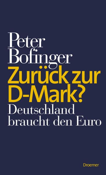 Produktbild: Zur&uuml;ck zur D-Mark?