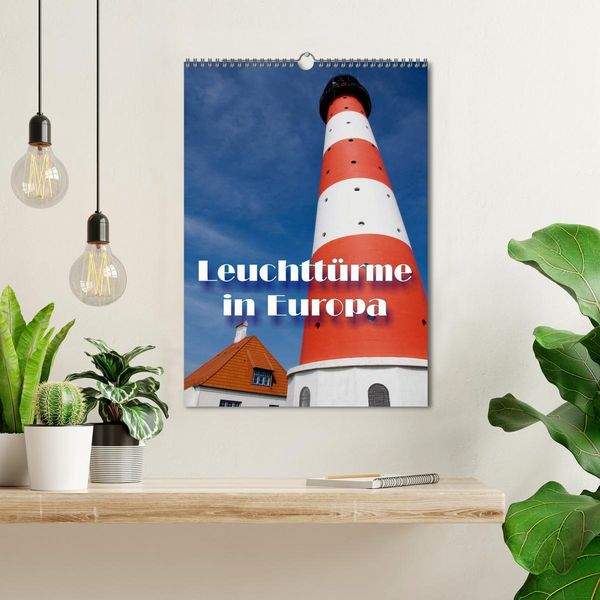 Produktbild: Leuchtt&uuml;rme in Europa (Wandkalender 2026 DIN A3 hoch), CALVENDO Monatskalender