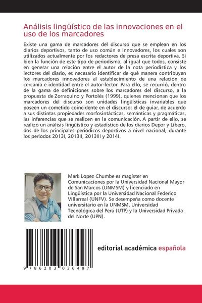 Produktbild: An&aacute;lisis ling&uuml;&iacute;stico de las innovaciones en el uso de los marcadores