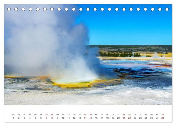 Produktbild: Im Farbenspiel des Yellowstone Natl. Park (Tischkalender 2026 DIN A5 quer), CALVENDO Monatskalender