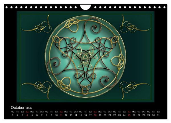 Produktbild: Celtic Symbols (Wall Calendar 2026 DIN A4 landscape), CALVENDO 12 Month Wall Calendar