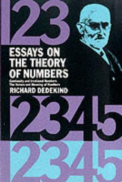 Produktbild: Essays on the Theory of Numbers