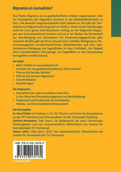 Produktbild: Migranten als Journalisten?