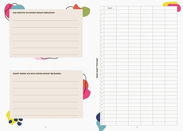 Produktbild: Mein Fitness Bullet Journal. Der Planer f&uuml;r Sport und Achtsamkeit.