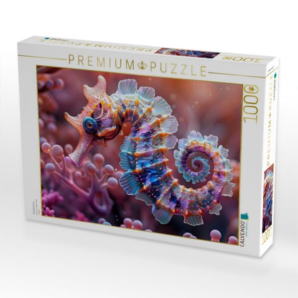 Produktbild: CALVENDO Puzzle Seepferdchen | 1000 Teile Lege-Gr&ouml;&szlig;e 64x48cm Foto-Puzzle f&uuml;r gl&uuml;ckliche Stunden