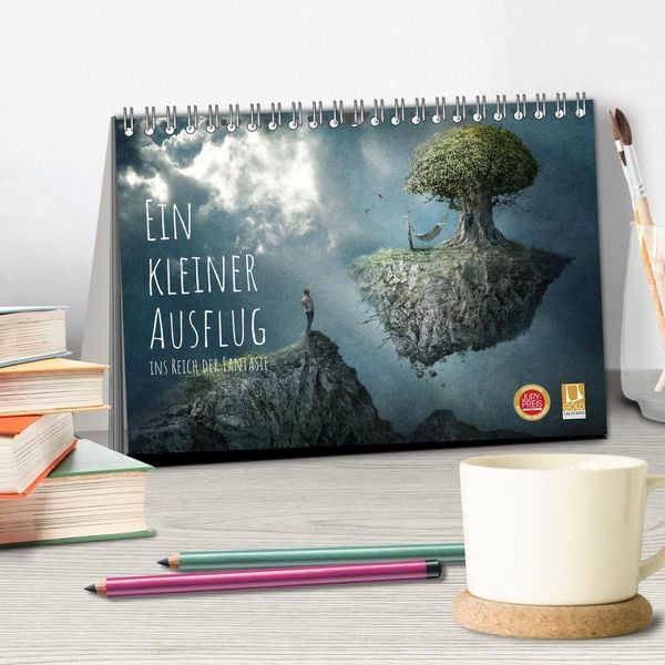 Produktbild: Ein kleiner Ausflug ins Reich der Fantasie (Tischkalender 2026 DIN A5 quer), CALVENDO Monatskalender
