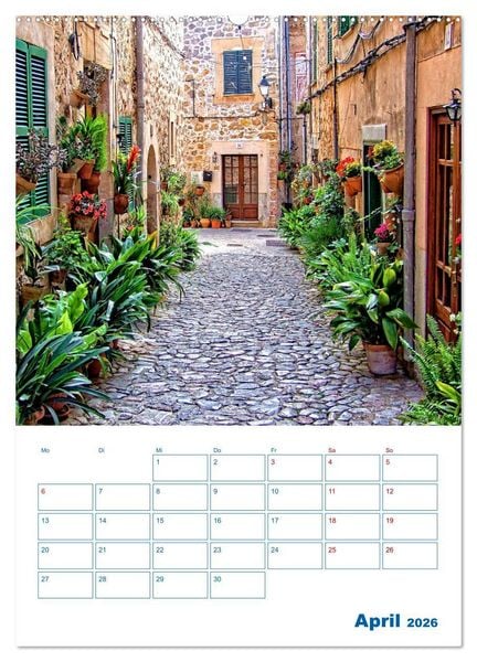 Produktbild: S&oacute;ller auf Mallorca &ndash; Terminplaner (Wandkalender 2026 DIN A2 hoch), CALVENDO Monatskalender