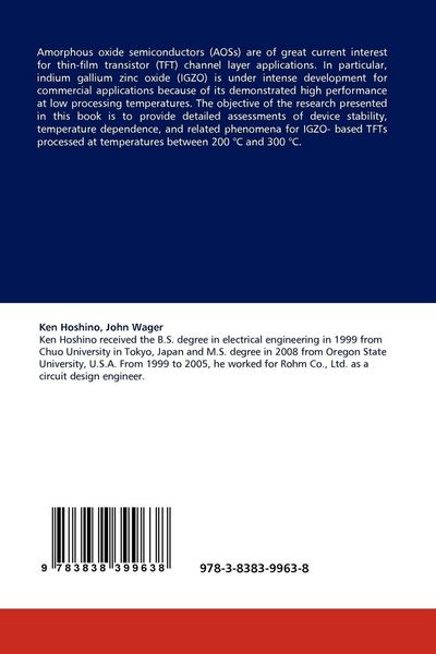 Produktbild: Stability of IGZO-based Thin-Film Transistor