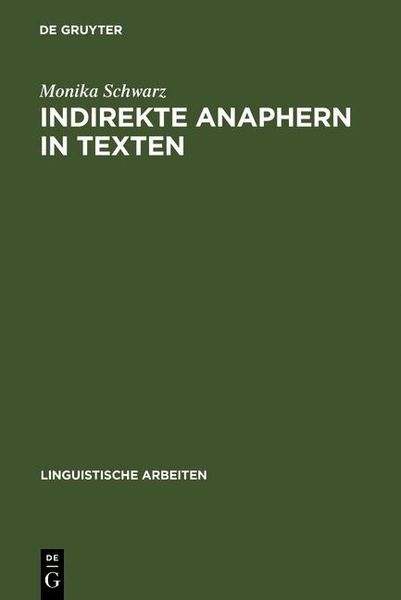 Produktbild: Indirekte Anaphern in Texten