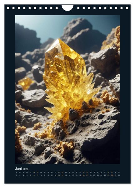 Produktbild: Fantastische Mineralien - Geheimnisvolle Sch&auml;tze (Wandkalender 2026 DIN A4 hoch), CALVENDO Monatskalender