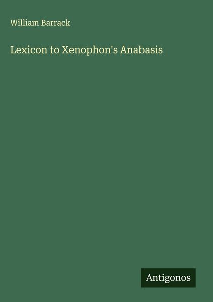 Produktbild: Lexicon to Xenophon's Anabasis