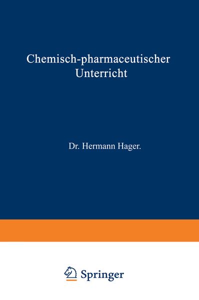 Produktbild: Chemisch-pharmaceutischer Unterricht