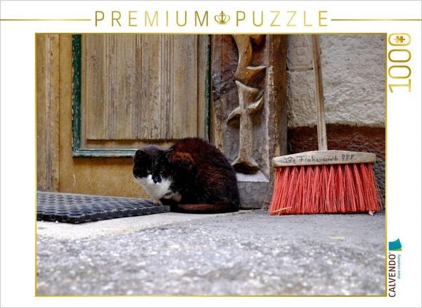 Produktbild: CALVENDO Puzzle Katze in Filzmoos | 1000 Teile Lege-Gr&ouml;&szlig;e 64x48cm Foto-Puzzle f&uuml;r gl&uuml;ckliche Stunden