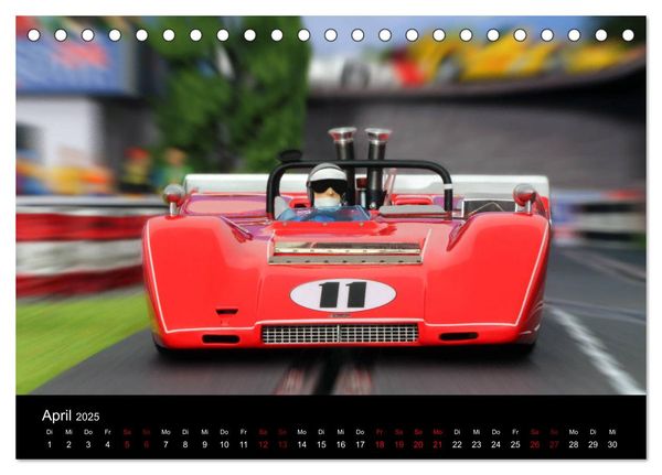 Produktbild: Motorsport in 1/32 (Tischkalender 2025 DIN A5 quer), CALVENDO Monatskalender
