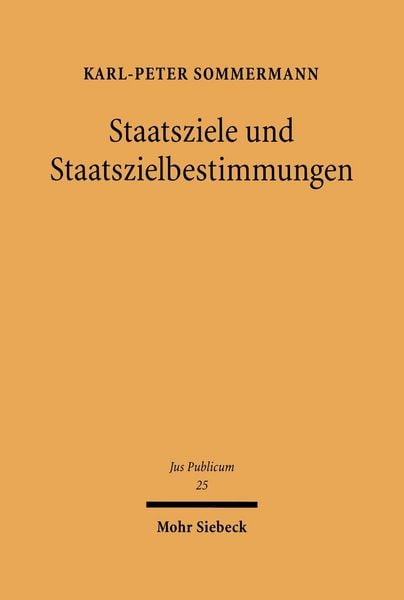 Produktbild: Staatsziele und Staatszielbestimmungen