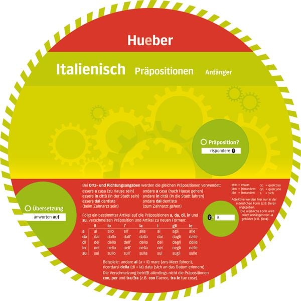 Produktbild: Wheel - Italienisch - Präpositionen