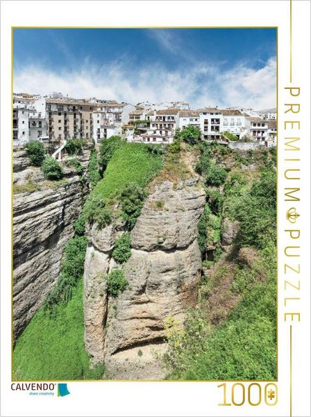CALVENDO Puzzle Atemberaubender Blick auf die Stadt Ronda. | 1000 Teile Lege-Größe 64 × 48 cm Foto-Puzzle für glückliche Stunden