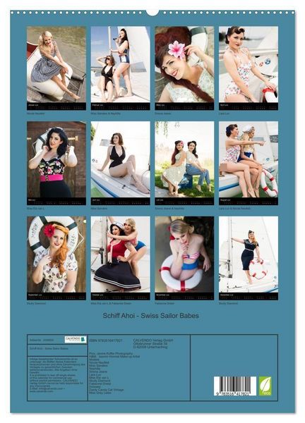 Produktbild: Schiff Ahoi - Swiss Sailor Babes (hochwertiger Premium Wandkalender 2026 DIN A2 hoch), Kunstdruck in Hochglanz