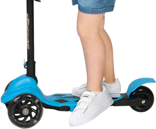 Produktbild: New Sports 3-Wheel Scooter Blau, 120 mm, ABEC 7