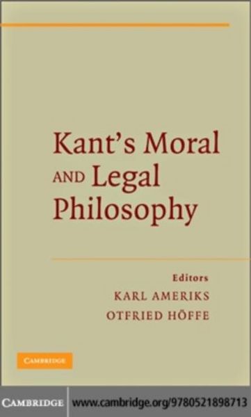Produktbild: Kant's Moral and Legal Philosophy