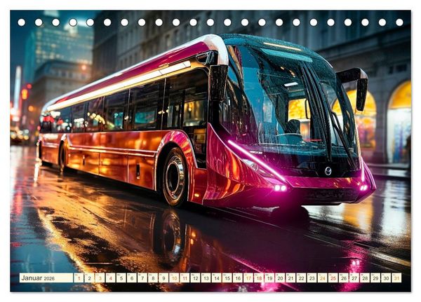 Produktbild: Busse Fantasien (Tischkalender 2026 DIN A5 quer), CALVENDO Monatskalender