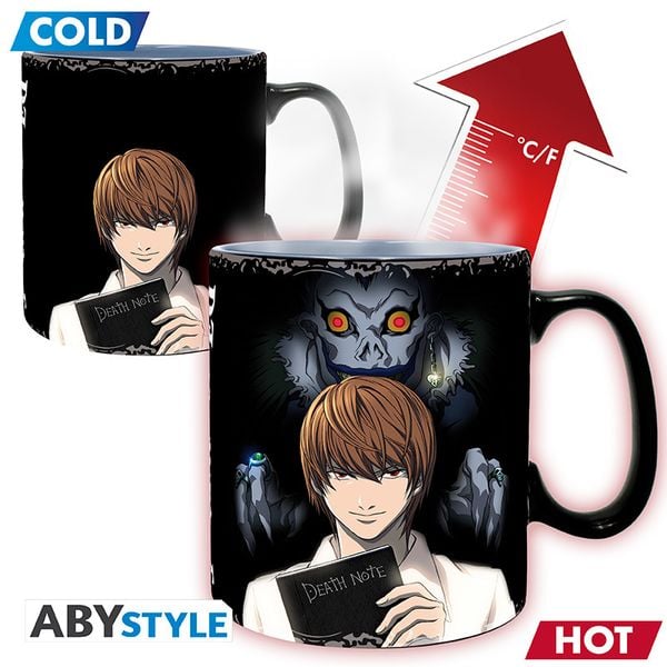 DEATH NOTE - Mug Heat Change - 460 ml - Kira & L - cardboard box