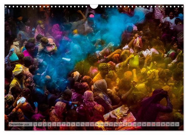 Produktbild: Indien - Spektakel der Farben (Wandkalender 2026 DIN A3 quer), CALVENDO Monatskalender