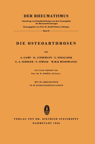 Produktbild: Die Osteoarthrosen