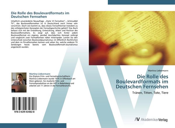 Produktbild: Die Rolle des Boulevardformats im Deutschen Fernsehen