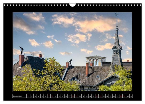 Produktbild: Schornsteinfeger &uuml;ber Berlin - Die Gl&uuml;cksbringer (Wandkalender 2027 DIN A3 quer), CALVENDO Monatskalender