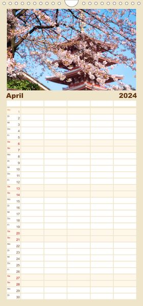 Produktbild: Familienplaner Tokio entdecken (Wandkalender 2023 , 21 cm x 45 cm, hoch)
