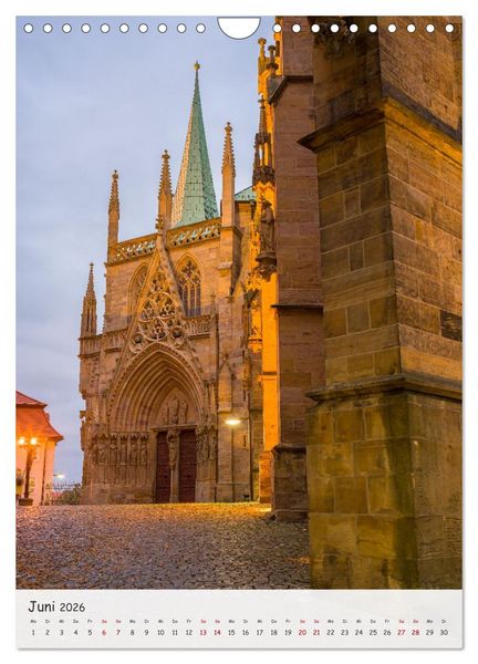 Produktbild: Erfurt - Zwischen Dom und Kr&auml;merbr&uuml;cke (Wandkalender 2026 DIN A4 hoch), CALVENDO Monatskalender