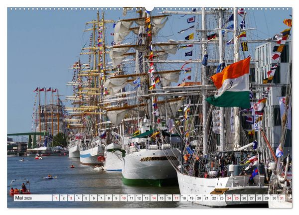 Produktbild: Windjammertreffen - Segelschiffe zu Gast in Bremerhaven (Wandkalender 2026 DIN A2 quer), CALVENDO Monatskalender