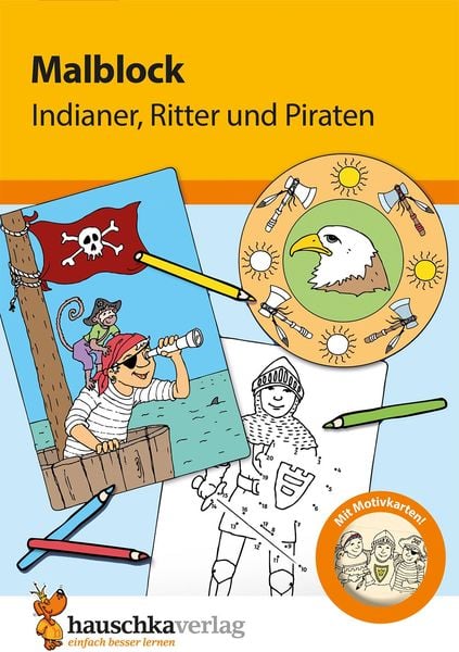 Produktbild: Malblock - Indianer, Ritter und Piraten