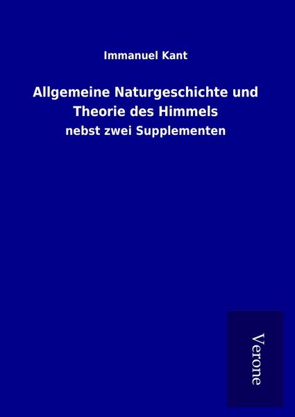 Produktbild: Allgemeine Naturgeschichte und Theorie des Himmels