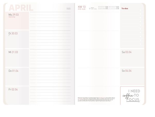 Produktbild: H&auml;fft-Timer Campus - Studentenkalender A5 26/27