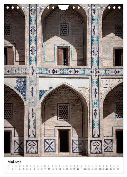 Produktbild: Usbekistan - Faszinierende Architektur entlang der Seidenstra&szlig;e (Wandkalender 2026 DIN A4 hoch), CALVENDO Monatskalender