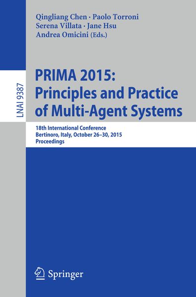 Produktbild: PRIMA 2015: Principles and Practice of Multi-Agent Systems