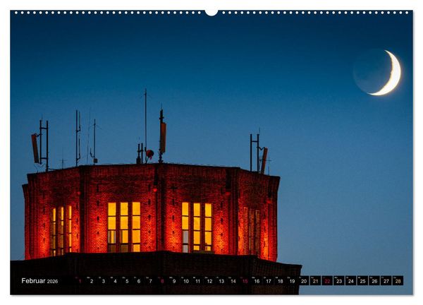 Produktbild: Halle-Luna - Monds&uuml;chtig in Halle-Saale (hochwertiger Premium Wandkalender 2026 DIN A2 quer), Kunstdruck in Hochglanz