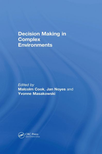 Produktbild: Decision Making in Complex Environments