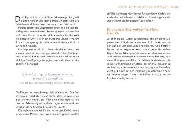 Produktbild: 7 L&uuml;gen, die dir eine Depression erz&auml;hlt